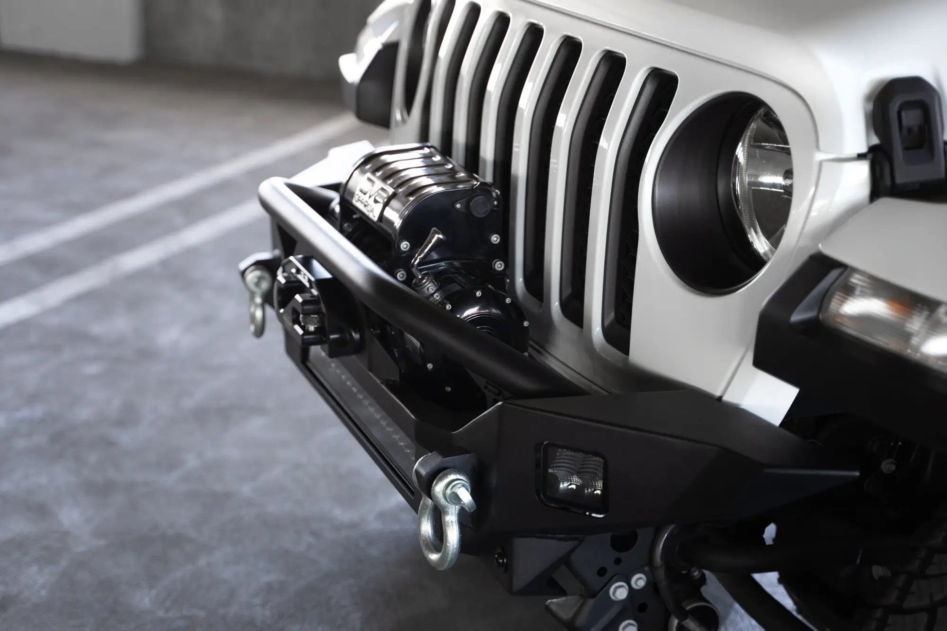 DV8 Offroad Jeep Wrangler JL & Gladiator JT FS-7 Mid-Width Winch Front Bumper by DV8 Offroad