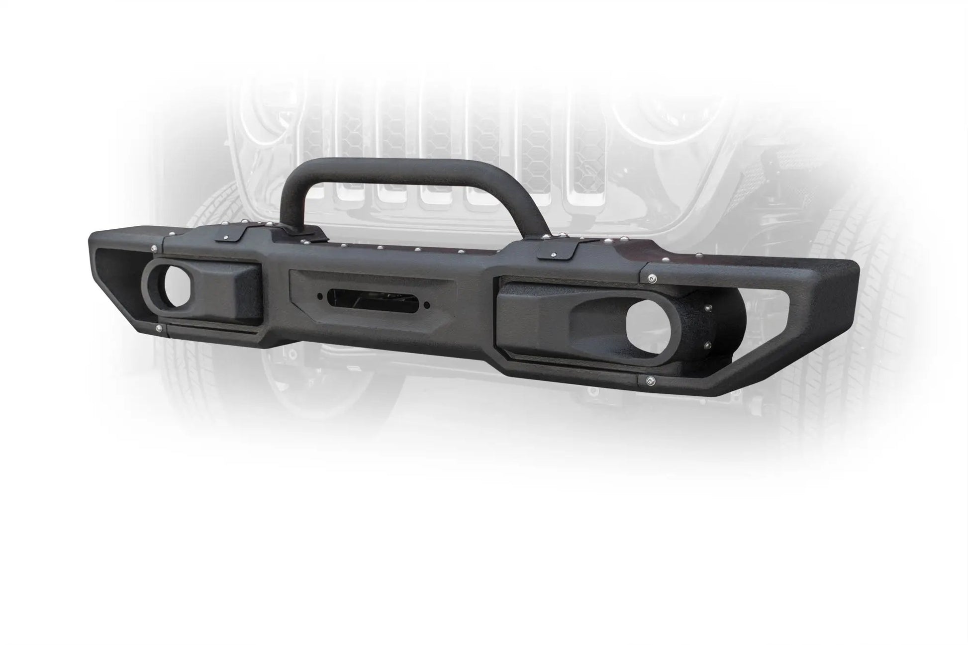 DV8 Offroad 18+ Jeep JL & 20+ Jeep JT Jeep Modular Front Bumper with Bull Bar by DV8 Offroad