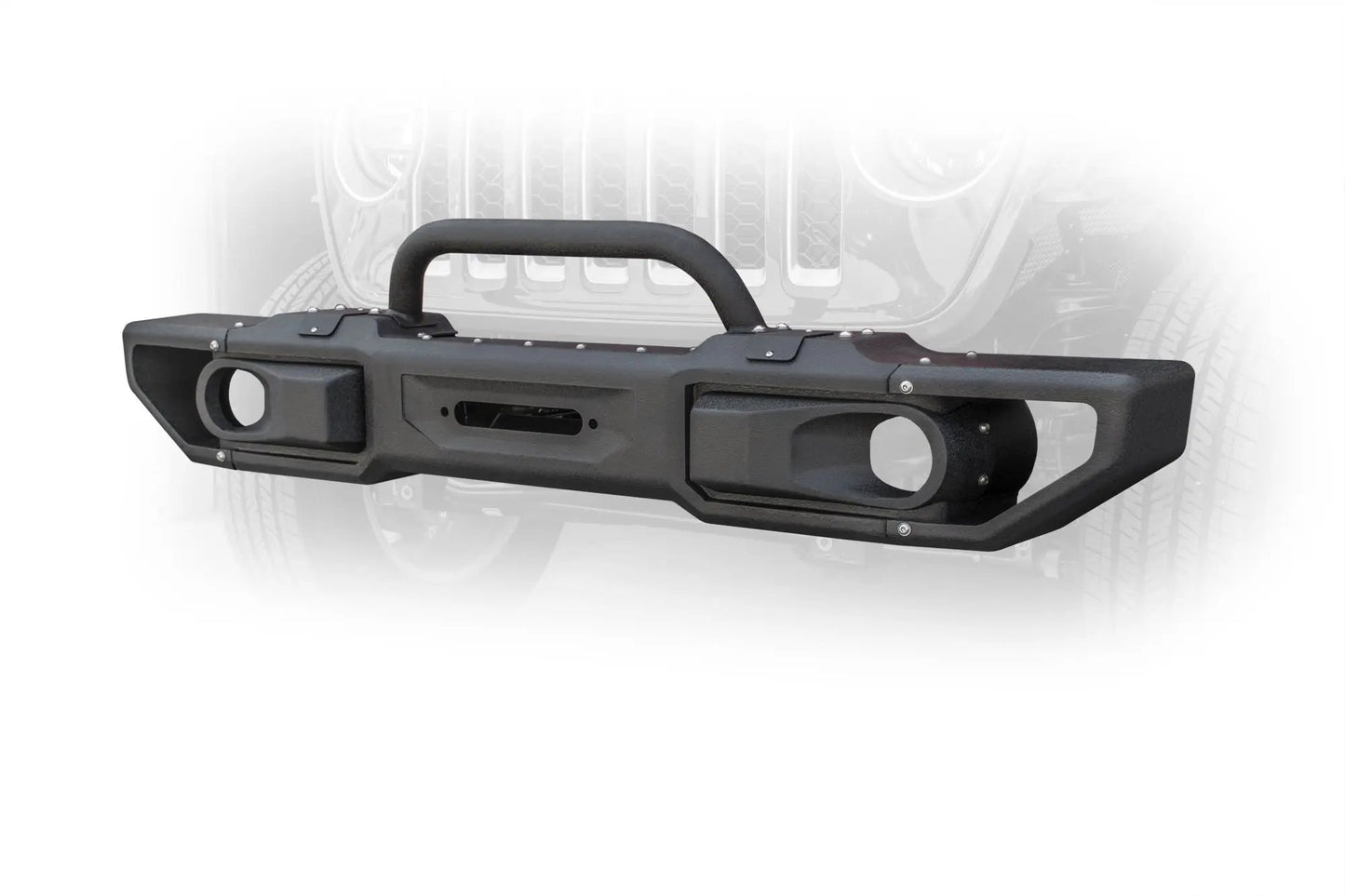 DV8 Offroad 18+ Jeep JL & 20+ Jeep JT Jeep Modular Front Bumper with Bull Bar by DV8 Offroad