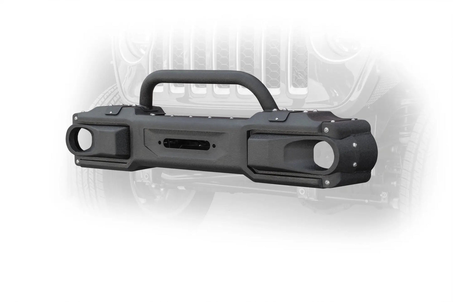 DV8 Offroad 18+ Jeep JL & 20+ Jeep JT Jeep Modular Front Bumper with Bull Bar by DV8 Offroad
