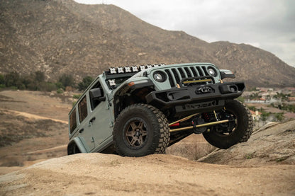 DV8 Offroad 2018-2025 Jeep Wrangler JL & 2020-2025 Gladiator JT OE Plus Front Bumper by DV8 Offroad