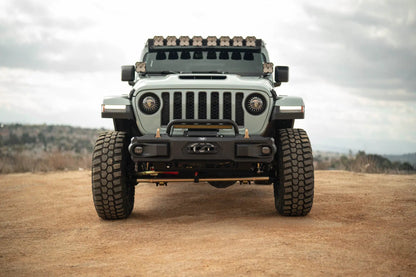 DV8 Offroad 2018-2025 Jeep Wrangler JL & 2020-2025 Gladiator JT OE Plus Front Bumper by DV8 Offroad