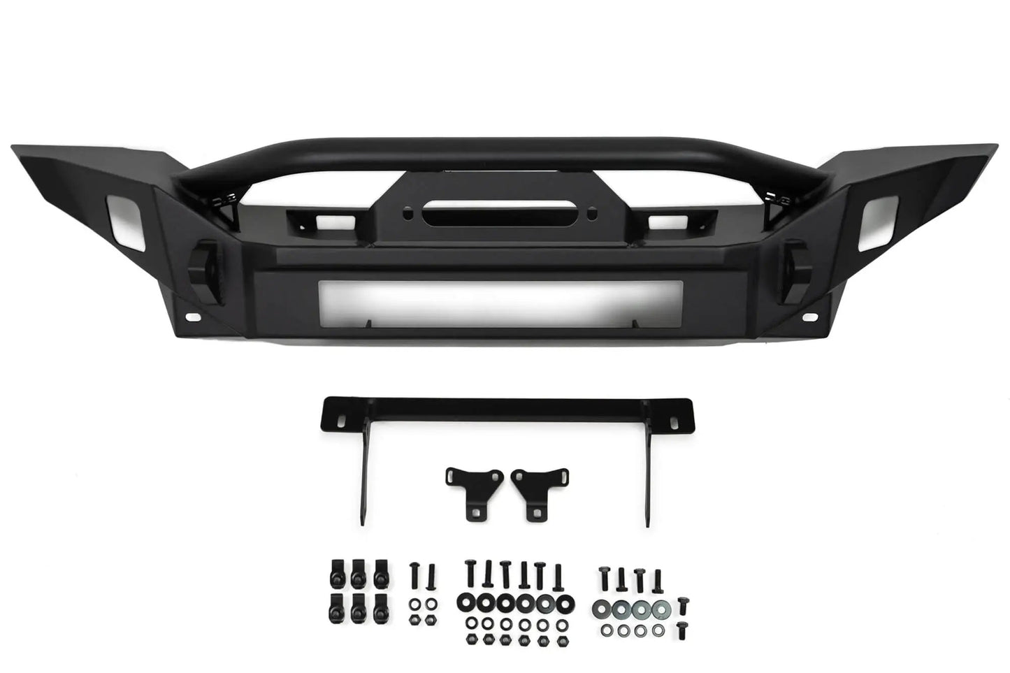 DV8 Offroad Jeep Wrangler JL & Gladiator JT FS-7 Mid-Width Winch Front Bumper by DV8 Offroad