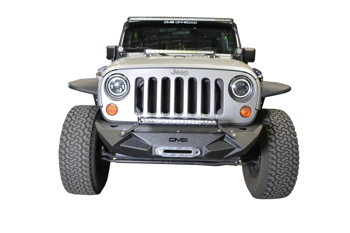 DV8 Offroad Jeep JK/JL/Gladiator Jeep Stubby Front Bumper FS-24 by DV8 Offroad