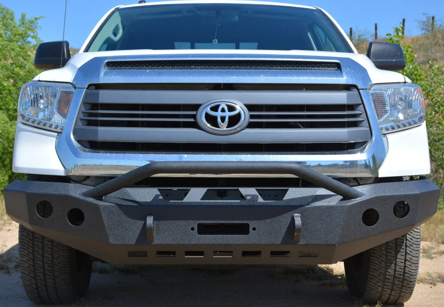 DV8 Offroad 14-19 Toyota Tundra Truck Front Full Size Bumper by DV8 Offroad