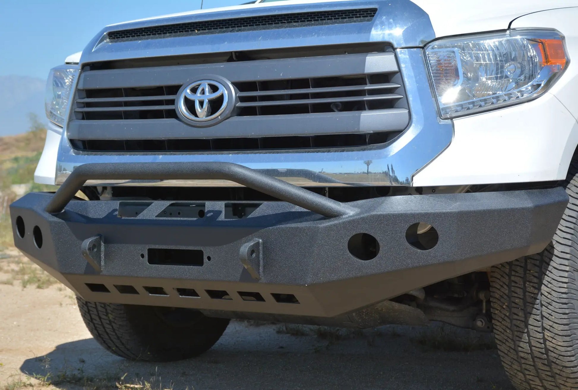 DV8 Offroad 14-19 Toyota Tundra Truck Front Full Size Bumper by DV8 Offroad