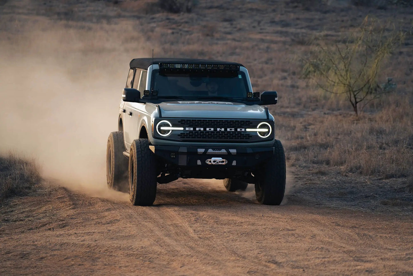 DV8 Offroad Fender flare deletes for the 2021+ Bronco in order to eliminate factory flares & maximize tire clearance. by DV8 Offroad