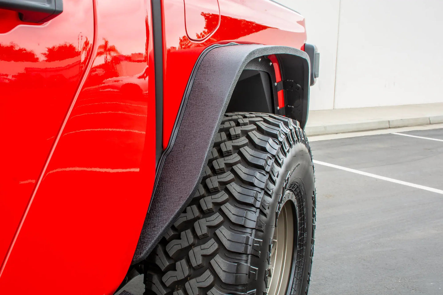 DV8 Offroad Jeep JT Fender Flares; Slim; Front & Rear by DV8 Offroad