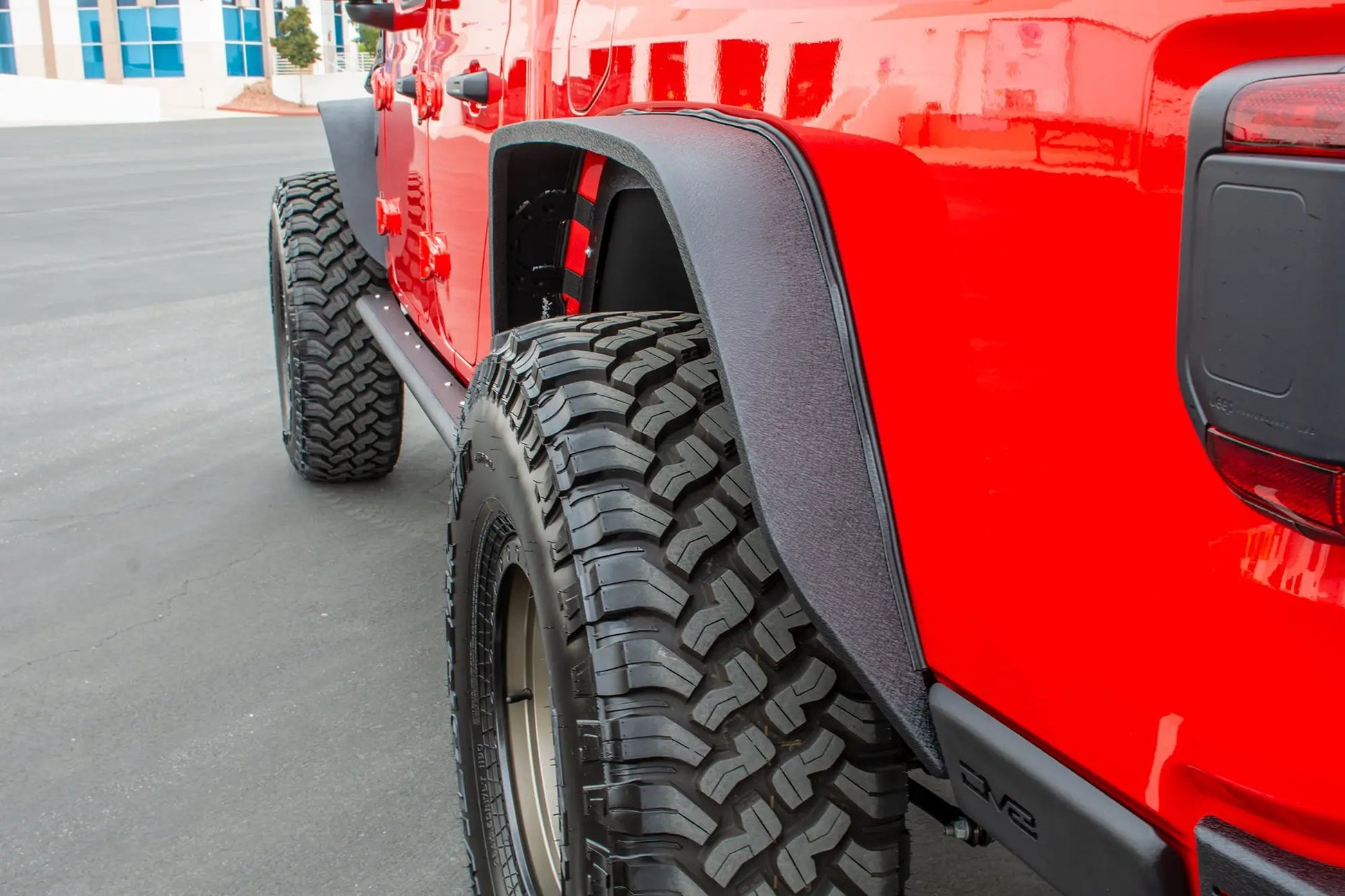 DV8 Offroad Jeep JT Fender Flares; Slim; Front & Rear by DV8 Offroad