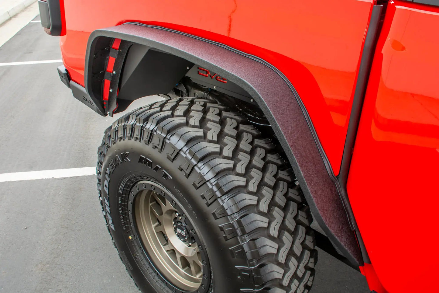 DV8 Offroad Jeep JT Fender Flares; Slim; Front & Rear by DV8 Offroad