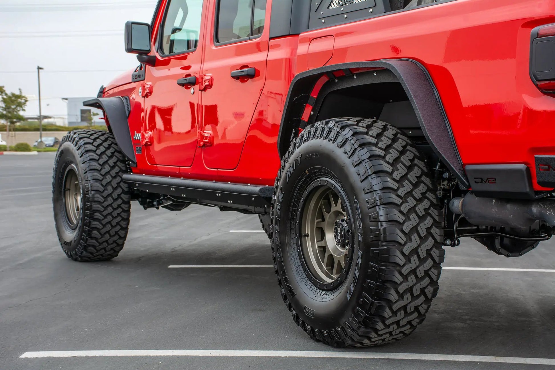 DV8 Offroad Jeep JT Fender Flares; Slim; Front & Rear by DV8 Offroad