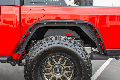 DV8 Offroad Jeep JT Fender Flares; Slim; Front & Rear by DV8 Offroad