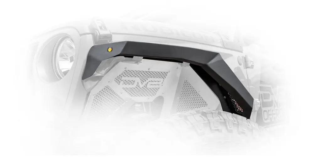 DV8 Offroad Jeep JT Fender Flares; Armor; Front & Rear by DV8 Offroad