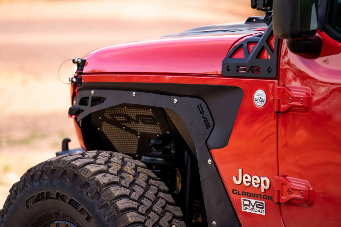 DV8 Offroad FDGL-03 is a 4pc fender deletion kit for the 20-22 Jeep Gladiator JT. Constructed from steel and protected with a multi stage powder coat the FDGL-03 offers maximum body clearance on the trail with no restriction to wheel travel by DV8 Offroad