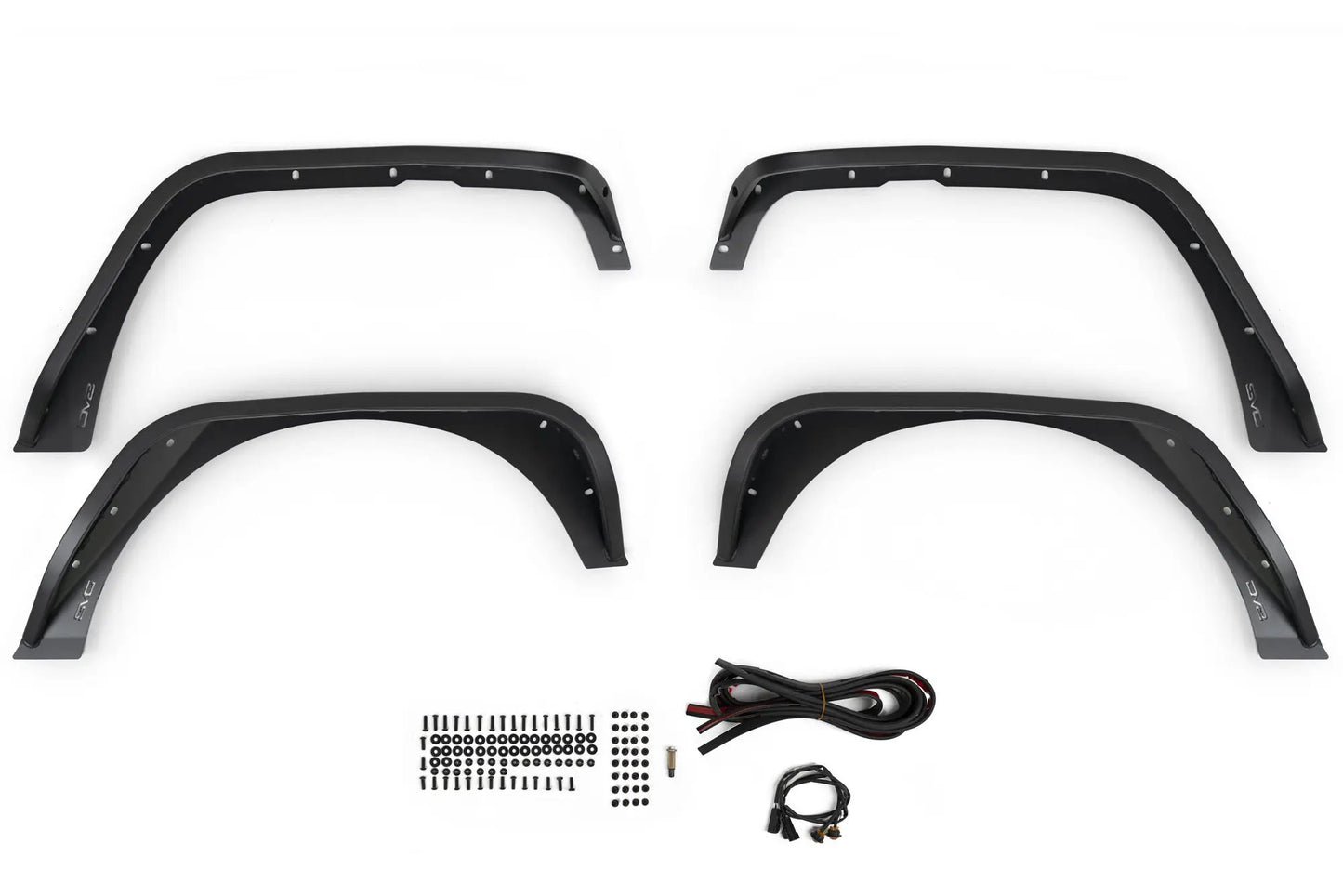 DV8 Offroad Jeep Wrangler JK Slim Fender Flares by DV8 Offroad