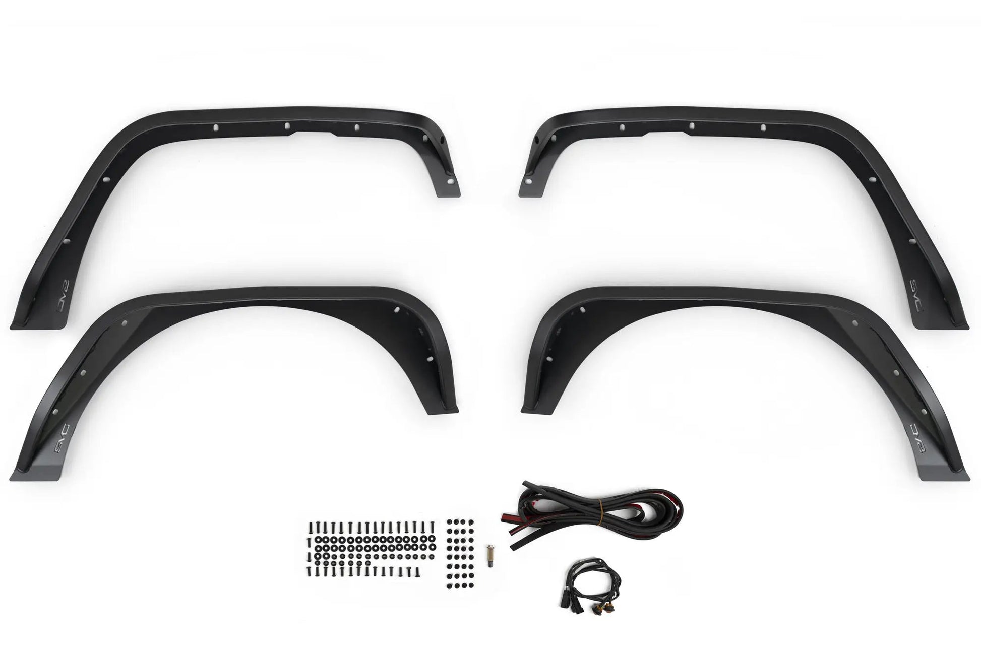 DV8 Offroad Jeep Wrangler JK Slim Fender Flares by DV8 Offroad
