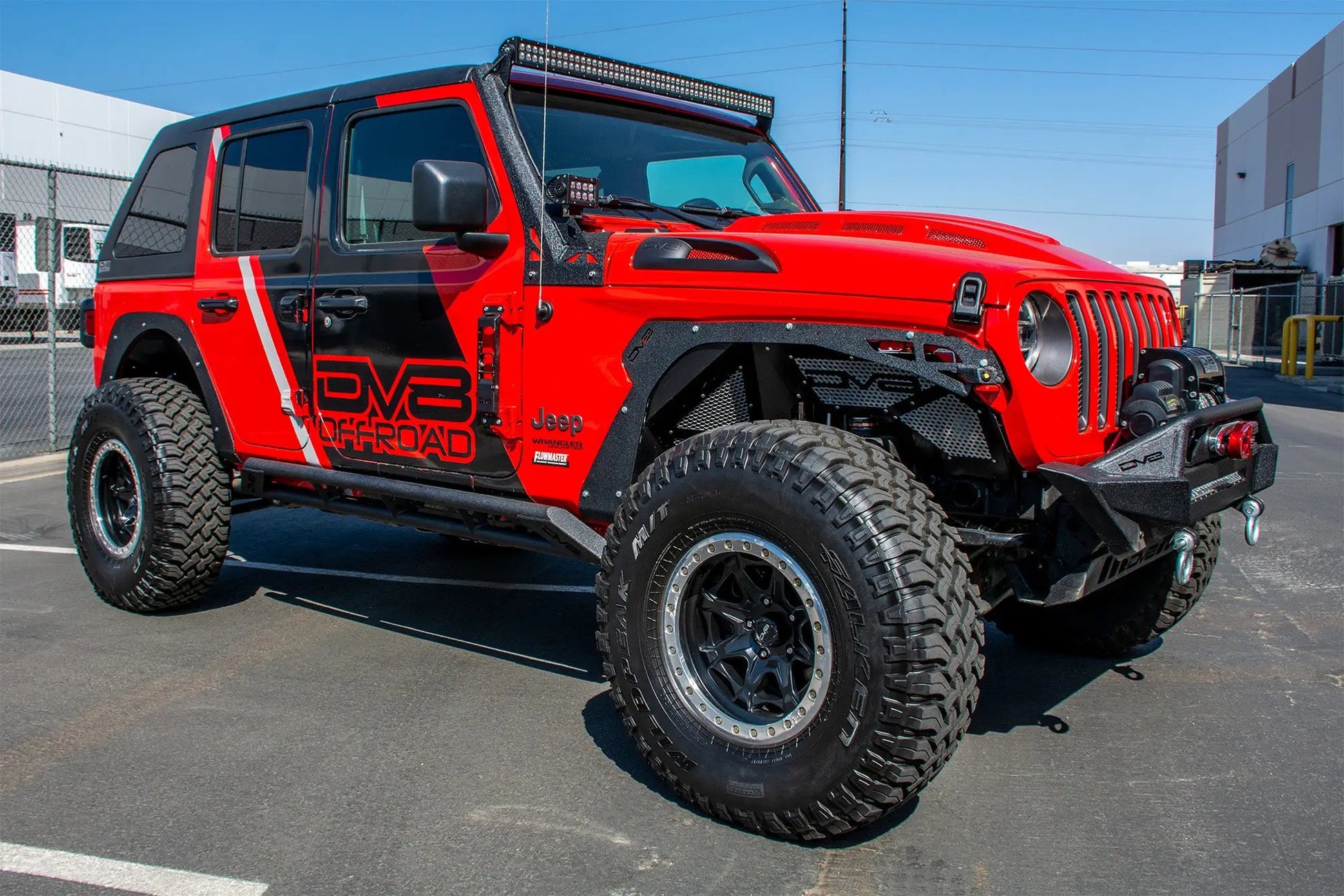DV8 Offroad 18+ Jeep JL Fender Flares; Delete; Front & Rear by DV8 Offroad