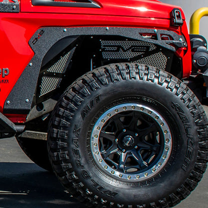 DV8 Offroad 18+ Jeep JL Fender Flares; Delete; Front & Rear by DV8 Offroad