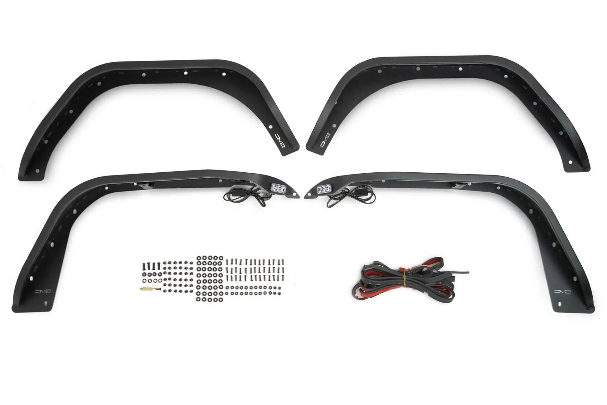 DV8 Offroad Jeep Wrangler JL Slim Fender Flares by DV8 Offroad