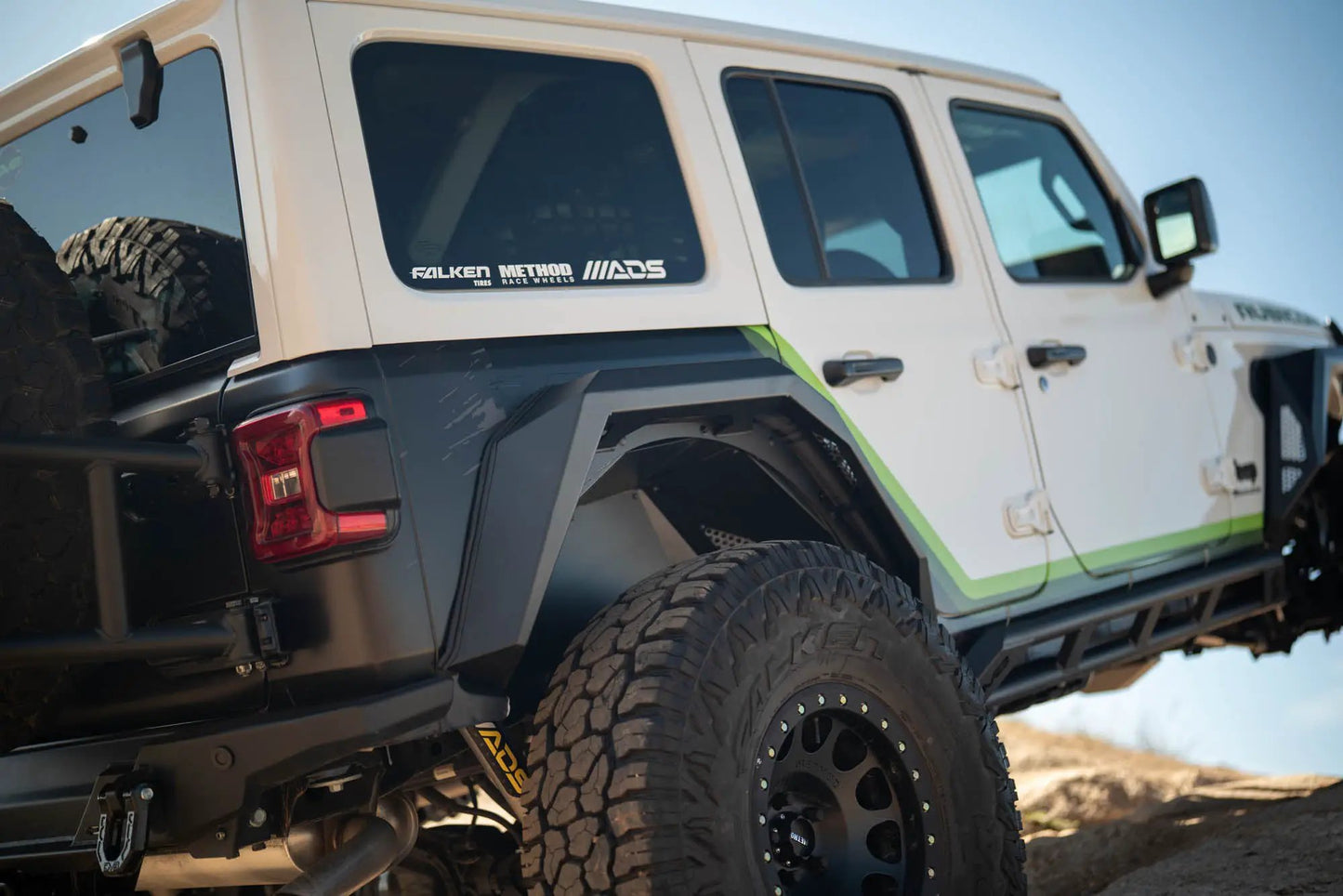 DV8 Offroad 2018-2025 Jeep Wrangler JL Armor Fender Flares by DV8 Offroad