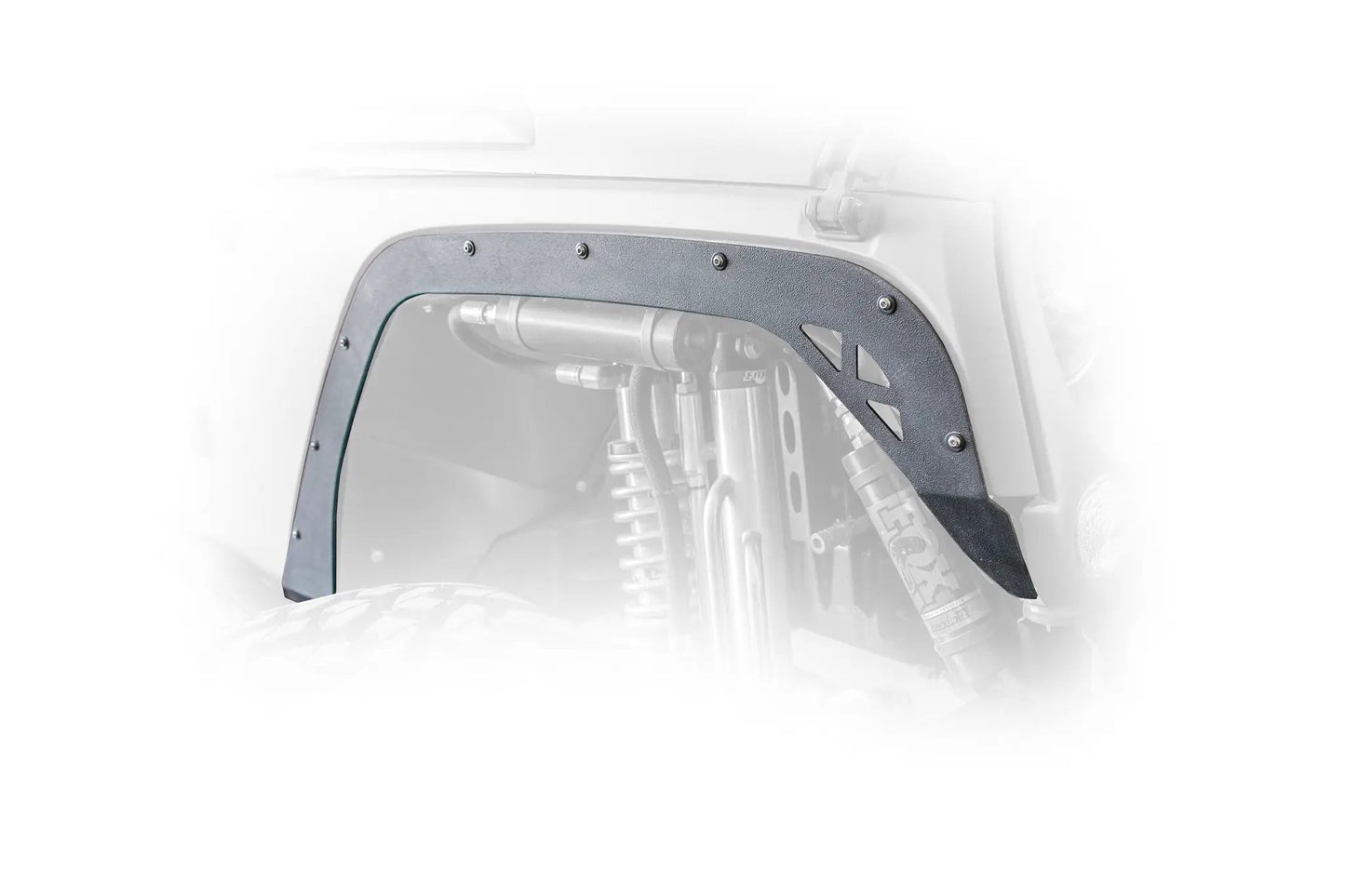 DV8 Offroad 07-18 Jeep JK Fender Flares; Delete; Front & Rear by DV8 Offroad