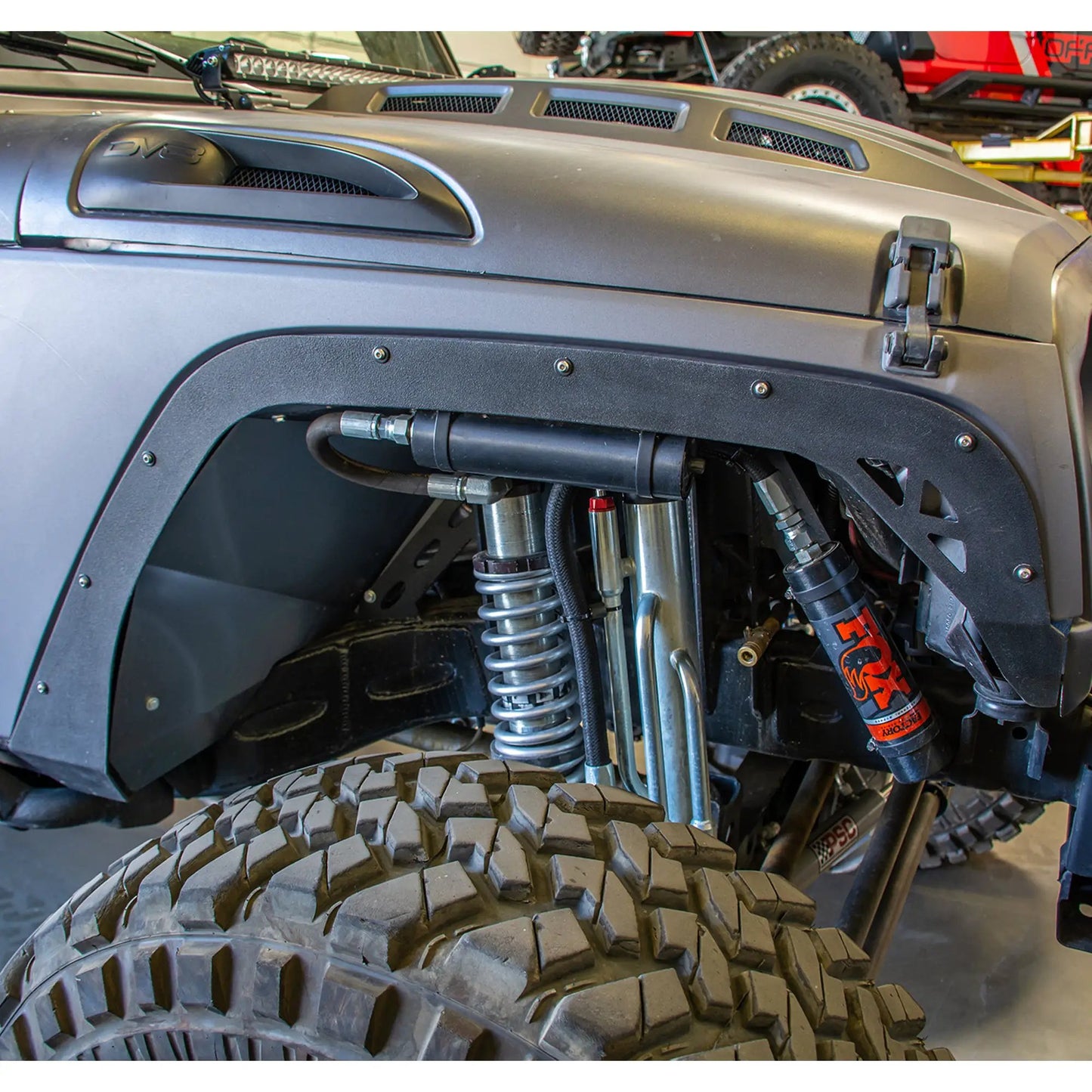 DV8 Offroad 07-18 Jeep JK Fender Flares; Delete; Front & Rear by DV8 Offroad