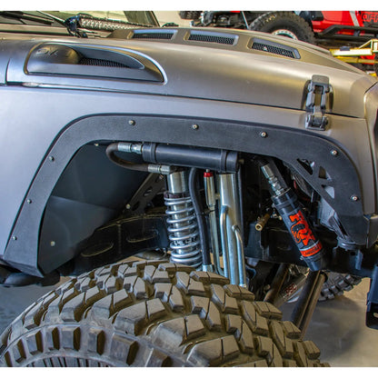 DV8 Offroad 07-18 Jeep JK Fender Flares; Delete; Front & Rear by DV8 Offroad