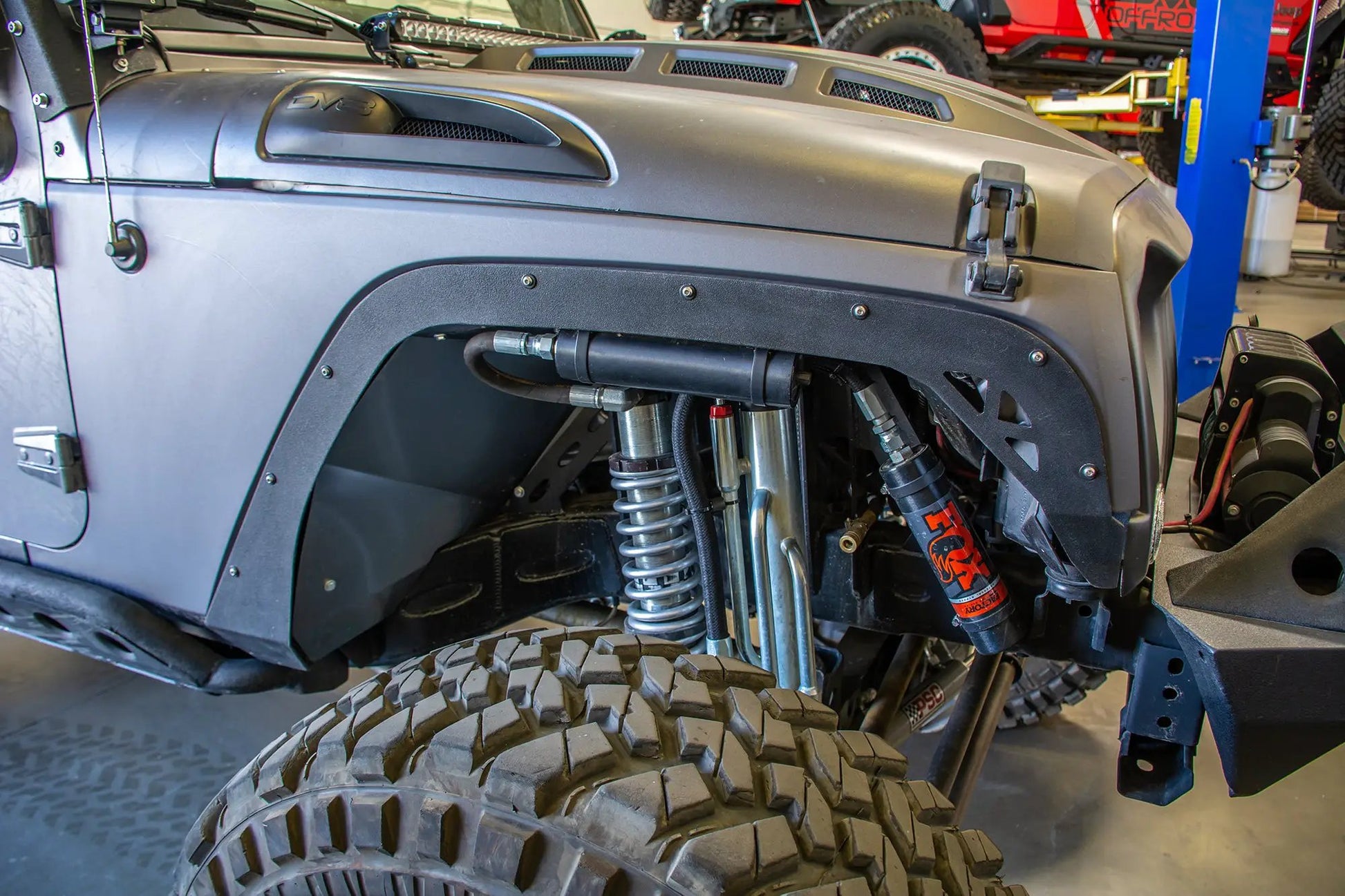 DV8 Offroad 07-18 Jeep JK Fender Flares; Delete; Front & Rear by DV8 Offroad