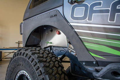 DV8 Offroad 07-18 Jeep JK Fender Flares; Delete; Front & Rear by DV8 Offroad