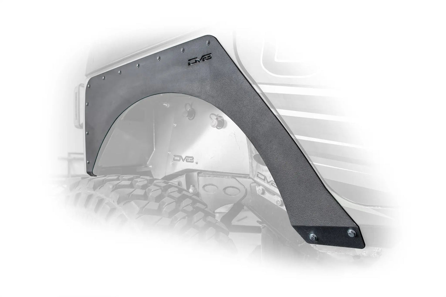 DV8 Offroad 07-18 Jeep JK Fender Flares; Delete; Front & Rear by DV8 Offroad
