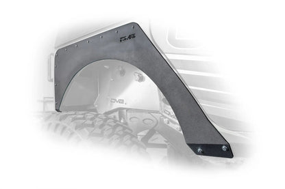 DV8 Offroad 07-18 Jeep JK Fender Flares; Delete; Front & Rear by DV8 Offroad