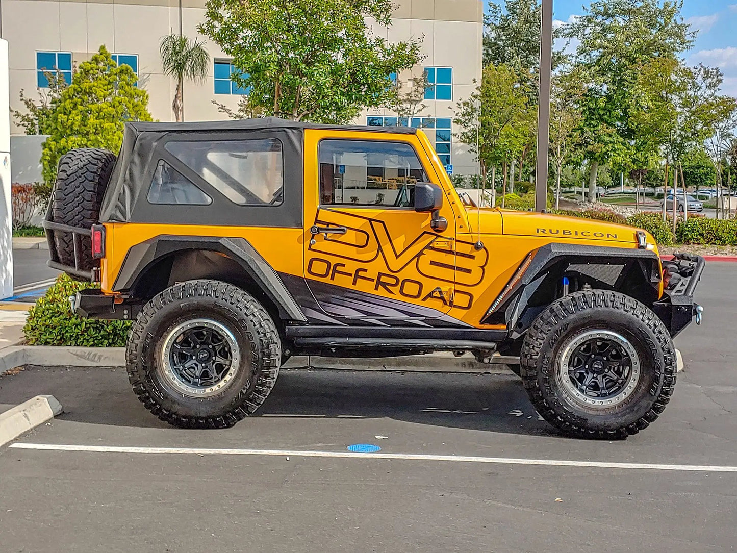 DV8 Offroad 07-18 Jeep JK Fender Flares; Armor; Front & Rear by DV8 Offroad
