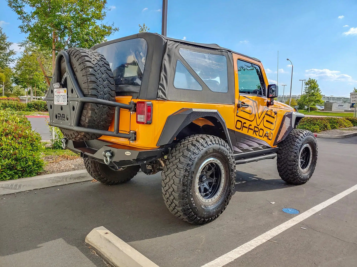 DV8 Offroad 07-18 Jeep JK Fender Flares; Armor; Front & Rear by DV8 Offroad