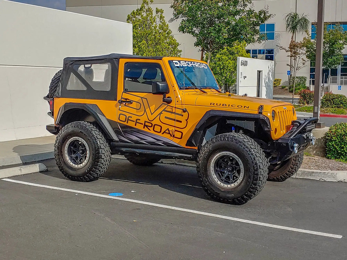 DV8 Offroad 07-18 Jeep JK Fender Flares; Armor; Front & Rear by DV8 Offroad