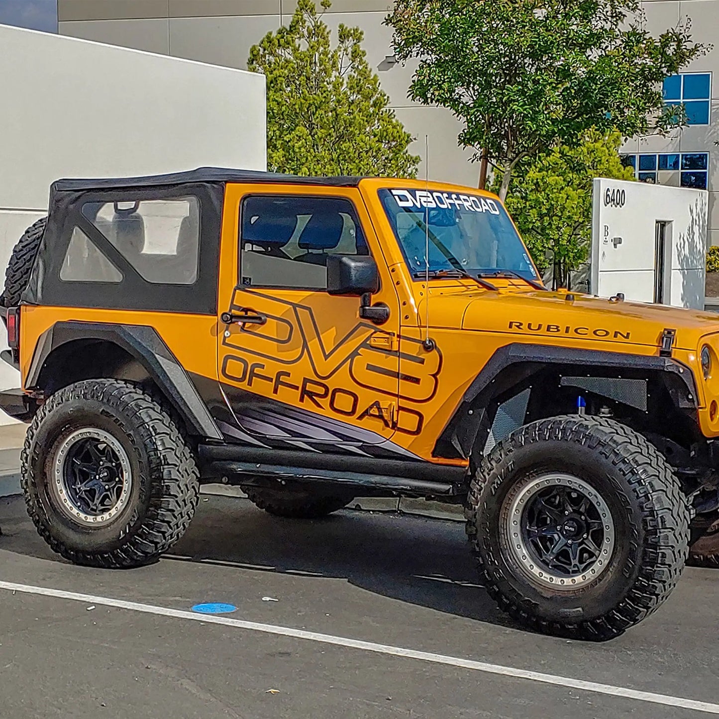 DV8 Offroad 07-18 Jeep JK Fender Flares; Armor; Front & Rear by DV8 Offroad