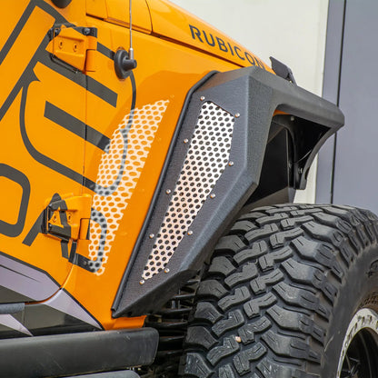 DV8 Offroad 07-18 Jeep JK Fender Flares; Armor; Front & Rear by DV8 Offroad