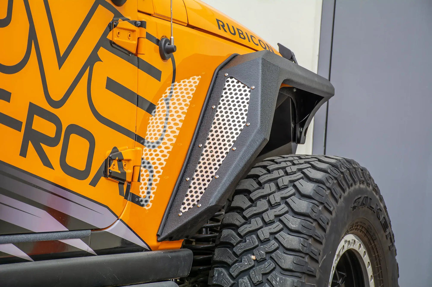 DV8 Offroad 07-18 Jeep JK Fender Flares; Armor; Front & Rear by DV8 Offroad