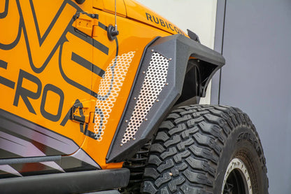 DV8 Offroad 07-18 Jeep JK Fender Flares; Armor; Front & Rear by DV8 Offroad