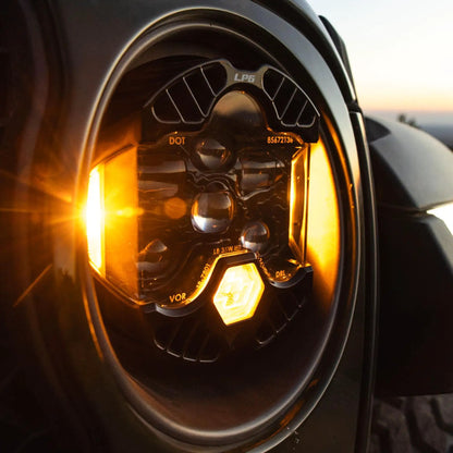 Baja Designs DOT LP6 LED Headlight Replacement - Universal (Amber) by Baja Designs