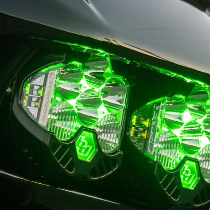Baja Designs LP6 Pro LED Auxiliary Light Pod (Light Pattern: Driving/Combo; Color: Clear; Backlight: Green)
