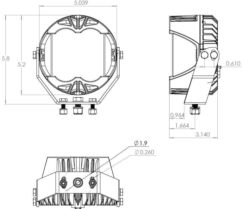 Baja Designs LP4 Pro LED Light Pod Pair (Driving/Combo; Baja Amber)