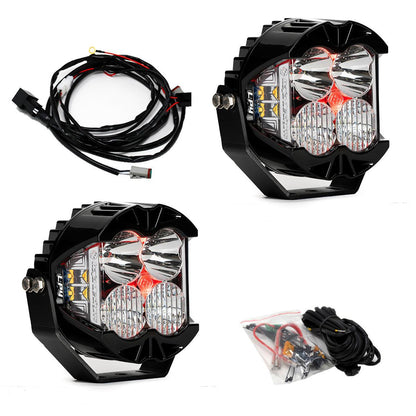 Baja Designs LP4 Pro LED Auxiliary Light Pod Pair (Light Pattern: Driving/Combo; Color: Clear; Backlight: Red)