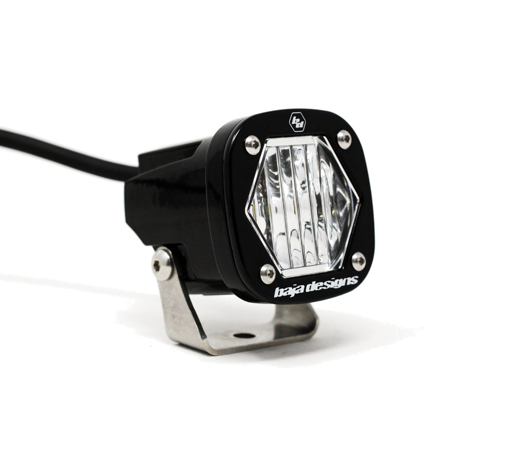 Baja Designs S1 Black LED Light Pod (Wide Cornering; Clear)