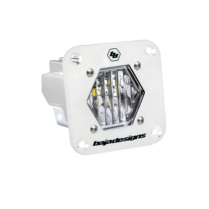 Baja Designs S1 White Flush Mount LED Light Pod (Wide Cornering; Clear)