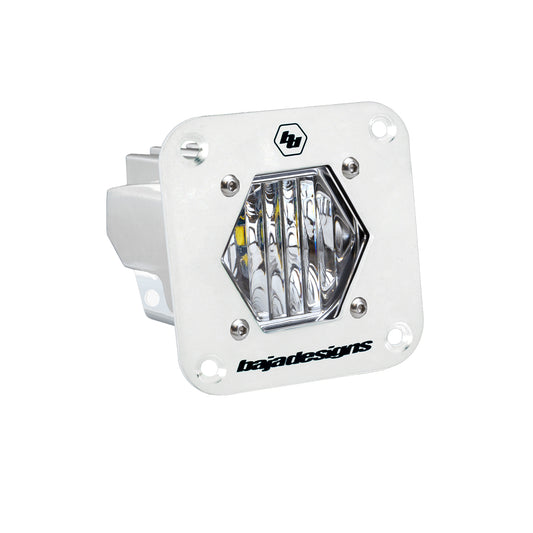 Baja Designs S1 White Flush Mount LED Light Pod (Wide Cornering; Clear) - Baja Designs - 381005WT - Auto Expedition