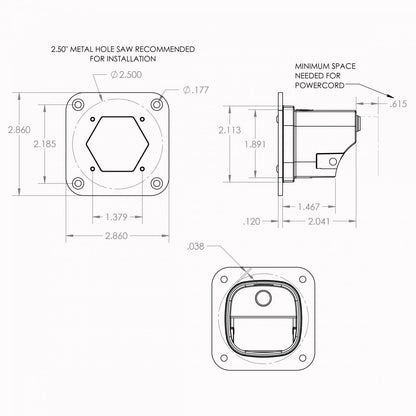 Baja Designs S1 White Flush Mount LED Light Pod (Wide Cornering; Clear)
