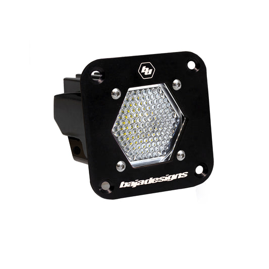 Baja Designs S1 Black Flush Mount LED Light Pod (Work/Scene; Clear) - Baja Designs - 381006 - Auto Expedition