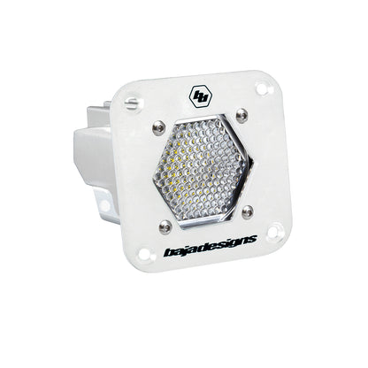 Baja Designs S1 White Flush Mount LED Light Pod (Work/Scene; Clear)