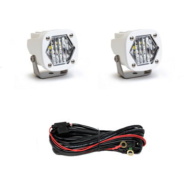 Baja Designs S1 White LED Light Pod Pair (Wide Cornering; Clear)