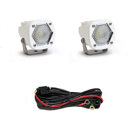 Baja Designs S1 White LED Light Pod Pair (Work/Scene; Clear)